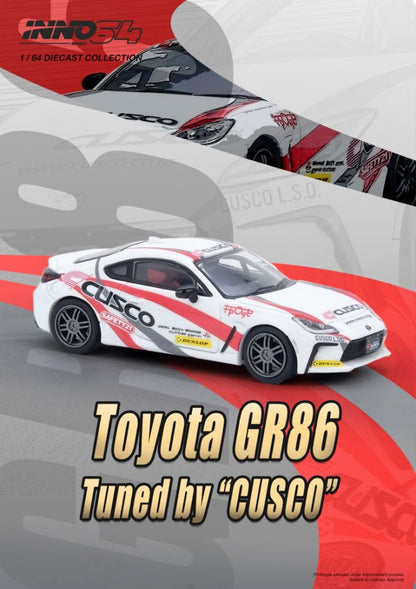 1/64 TOYOTA GR86 Tuned by "CUSCO"  - Inno64 - IN64-GR86-CUSCO