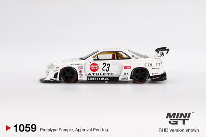 1/64 NISSAN LB-ER34 SUPER SILHOUETTE ATHLETE/COLLET (RHD) - MGT01059-R