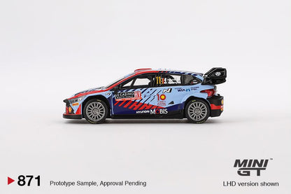 1/64 HYUNDAI I20 N RALLY1 HYBRID NO.11 (LHD) 2024 RALLYE MONTE-CARLO WINNER (LHD) BLISTER PACKAGING - MGT00871-BL