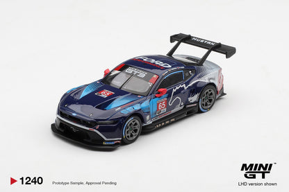 1/64 FORD MUSTANG GT3 NO.65 FORD MULTIMATIC MOTORSPORTS 2025 IMSA DAYTONA 24 HRS WINNER - Mini GT - MGT01240