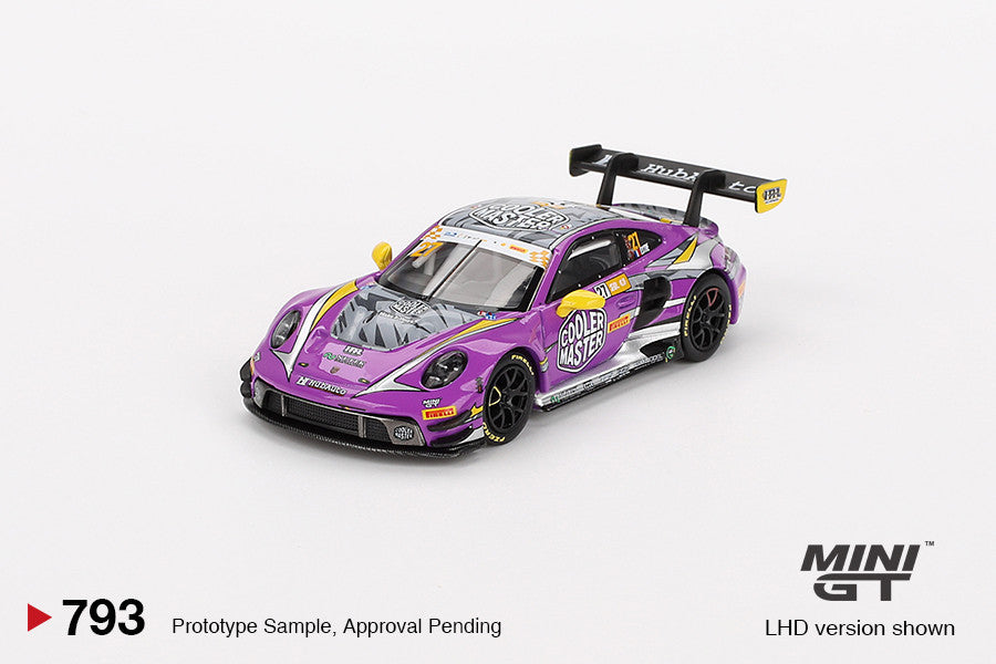 1/64 PORSCHE 911 GT3 R NO.27 HUBAUTO RACING 2023 FIA GT WORLD CUP 70TH MACAU GRAND PRIX (LHD) - Mini GT - MGT00793-L