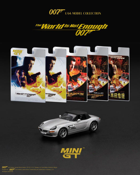 1/64 BMW Z8 JAMES BOND THE WORLD IS NOT ENOUGH - ENGLISH BLISTER PACKAGING - MGT00906-007E