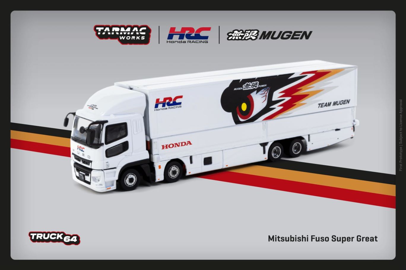 1/64 - Mitsubishi Fuso Super Great TEAM MUGEN - Tarmac - T64T-TL001-MU