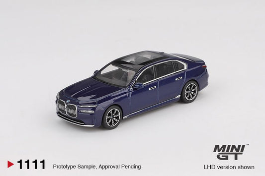 1/64 BMW I7 XDRIVE60 TANZANITE BLUE METALLIC (LHD) - MGT01111