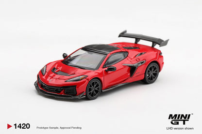 1/64 CHEVROLET CORVETTE ZR1 TORCH RED (LHD) - Mini GT - MGT01420  ***Pre Order***