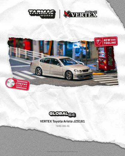 1/64 - VERTEX Toyota Aristo JZS161 Silver  - TARMAC - T64G-081-SL