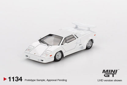 1/64  LAMBORGHINI COUNTACH 25TH ANNIVERSARY WHITE  - MGT01134