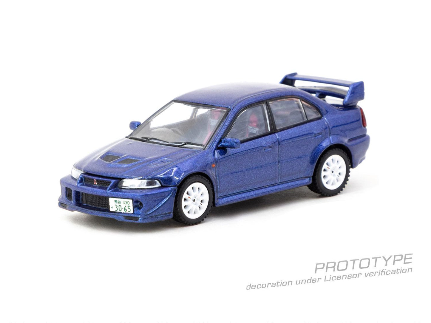 1/64 Mitsubishi Lancer Evolution VI, Tommi Mäkinen Edition, blue - Tarmac Models - TC-T64R-021-TMEB