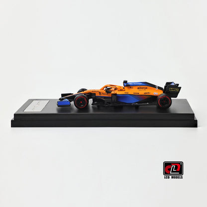 1/64 F1 MCL35L TEAM MCLAREN N 3 SEASON 2021 DANIEL RICCIARDO - ORANGE LIGHT BLUE - LCD Models - LCD64030-OR