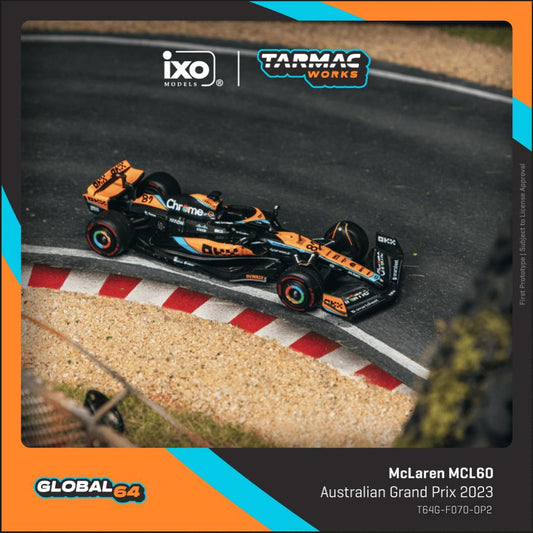 1/64 - McLaren MCL60 Australian Grand Prix 2023  Oscar Piastri - TARMAC - T64G-F070-OP2