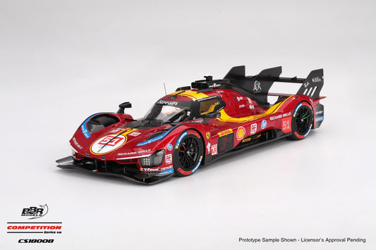 1:18 Ferrari 499P #51 Ferrari AF Corse 2025 WEC Qatar 1812km 3rd Place - BBR Models - CS18008