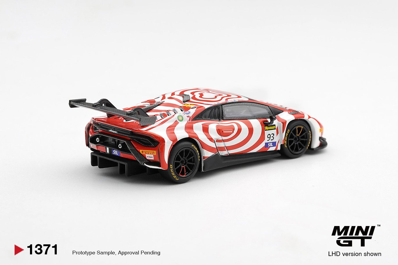 1/64  Lamborghini Huracan GT3 EVO2 #93 Wall Racing 2025 Bathurst 12 hrs  - Mini GT - MGT01371