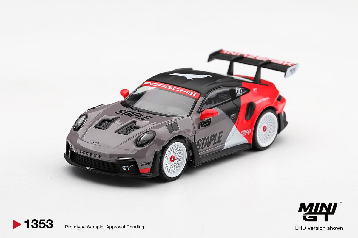 1/64  PORSCHE 911 GT3 RS STABLE X INOZETEK - Mini GT - MGT01353  ***Pre Order***