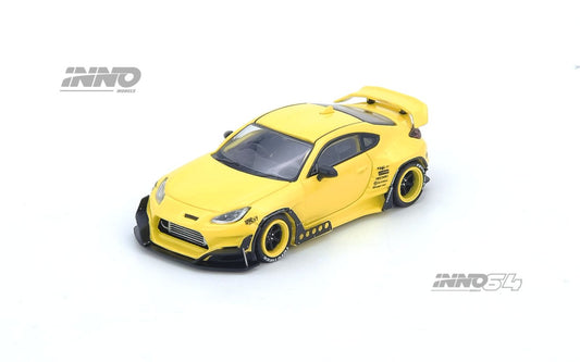 1/64 TOYOTA GR86 "PANDEM" Yellow  - Inno64 - IN64-GR86P-YELLOW