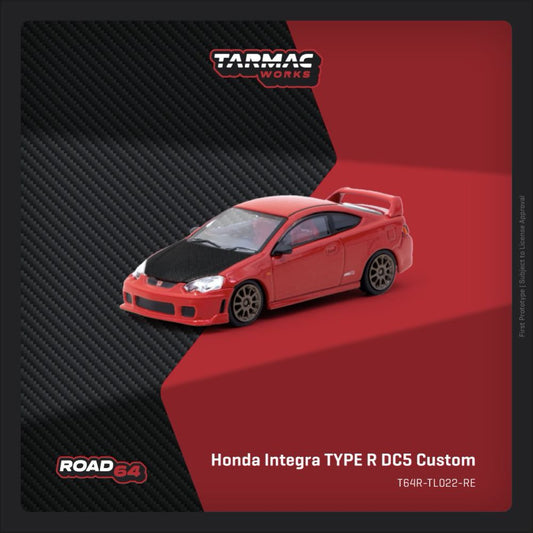 1/64 Honda Integra TYPE R DC5 Custom Red - Tarmac Models - T64R-TL022-RE