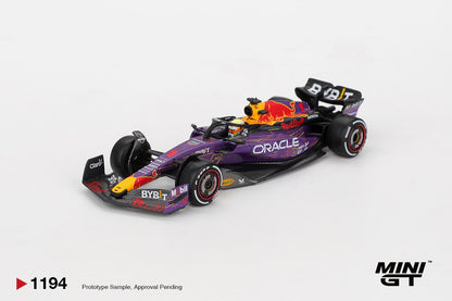 1/64 - ORACLE RED BULL RACING RB19 NO.1 MAX VERSTAPPEN 2023 F1 2023 LAS VEGAS GP WINNER - MiniGT - MGT01194