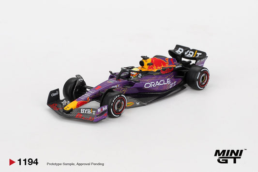 1/64 - ORACLE RED BULL RACING RB19 NO.1 MAX VERSTAPPEN 2023 F1 2023 LAS VEGAS GP WINNER - MiniGT - MGT01194