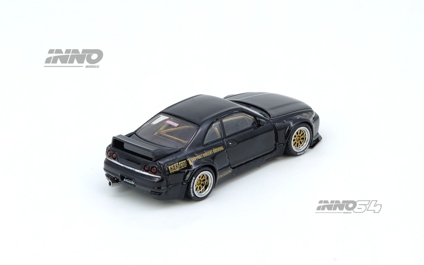 1/64 PANDEM GT-R (BCNR33) Black - Inno64 - IN64-R33P-BLA