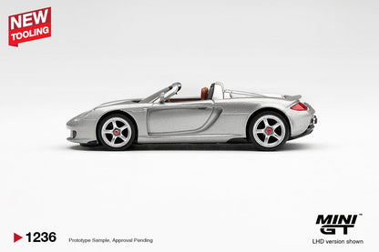 1/64 PORSCHE CARRERA GT SILVER - Mini GT - MGT01236