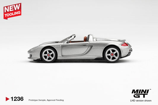 1/64 PORSCHE CARRERA GT SILVER - Mini GT - MGT01236