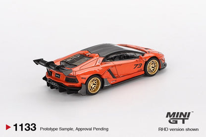 1/64 LB WORKS LAMBORGHINI AVENTADOR LIMITED EDITION ORANGE MDX 2025  - MGT01133