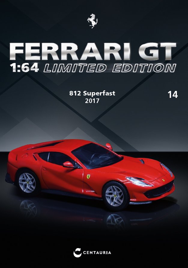 1/64 - FERRARI 812 SUPERFAST 2017 with English version book - IXO - IXC.FSD.FE.014-E