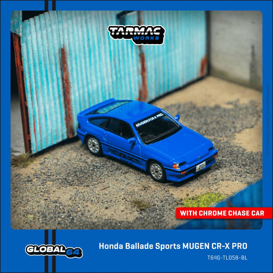 1:64 HONDA BALLADE SPORTS MUGEN CR-X PRO BLUE - T64G-TL058-BL