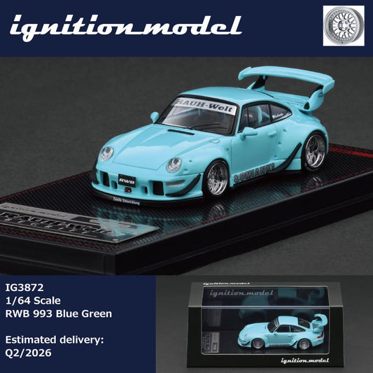 1/64 RWB 993 Blue Green - Ignition Models - IG3872