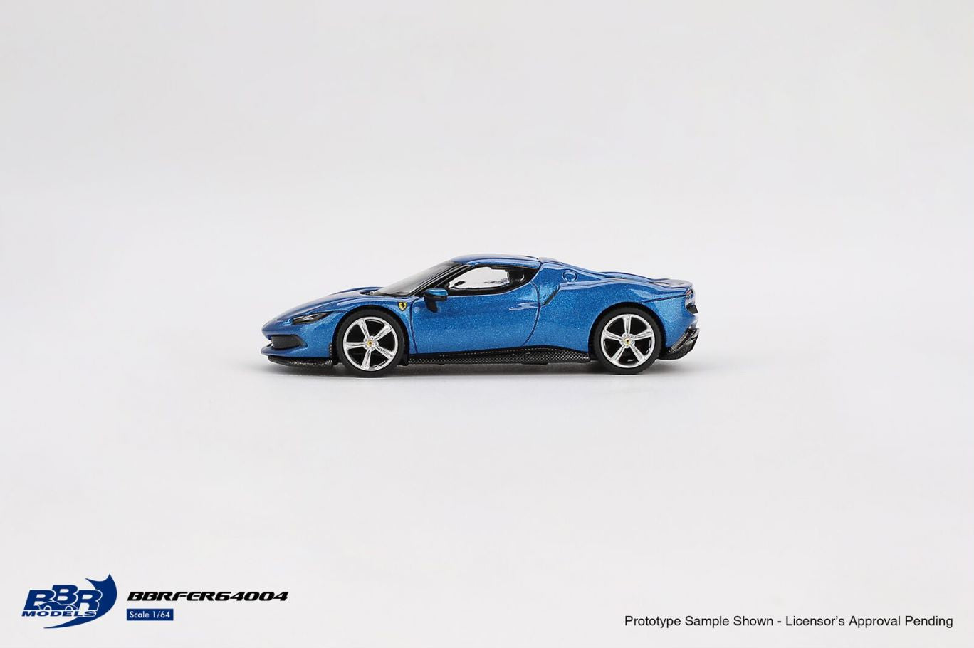 1/64 Ferrari 296 GTB Blu Corsa - BBRFER64004