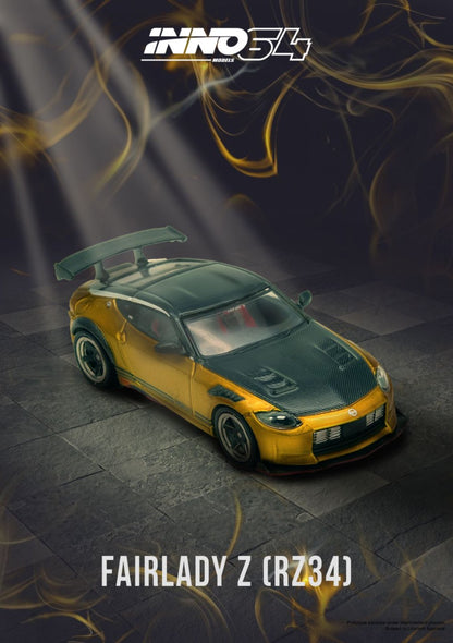 1/64 NISSAN TOP SECRET FAIRLADY Z (RZ34) Gold - Inno64 - IN64-400ZTS-GOLD