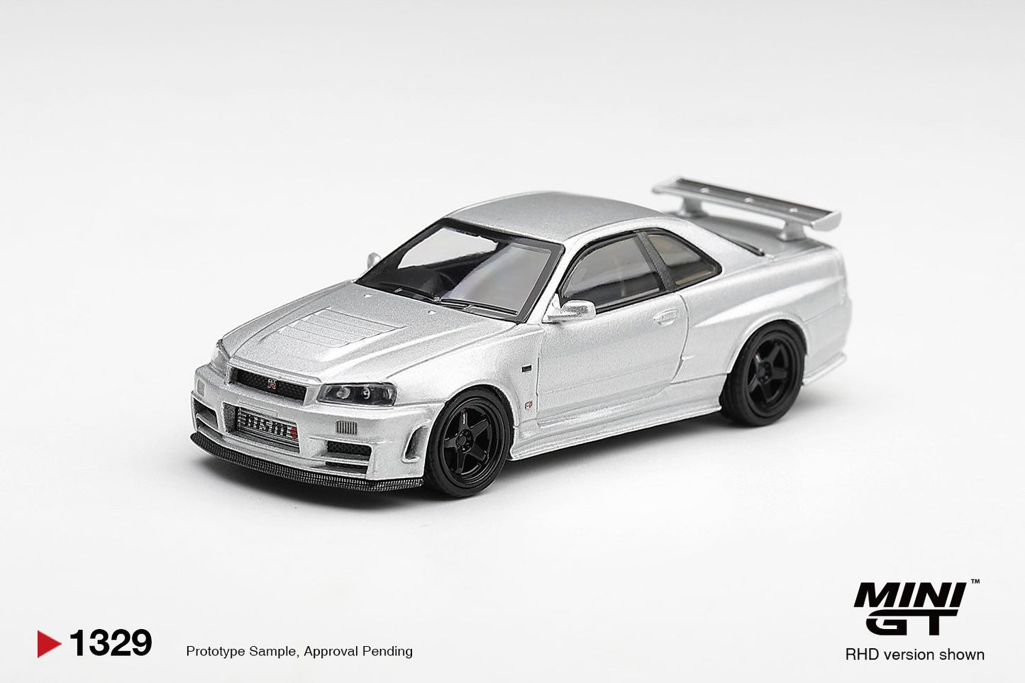 1/64 NISSAN NISMO R34GT-R Z-TUNE Z-TUNE SILVER (RHD)  - Mini GT - MGT01329