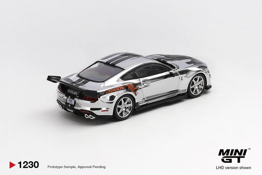 1/64 Shelby GT500 Dragon Snake Concept Chrome Silver - Mini GT - MGT01230