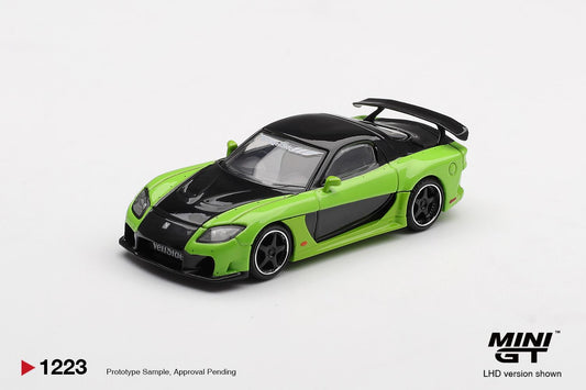 1/64  MAZDA RX-7 VEILSIDE FORTUNE 7 GREEN - Mini GT - MGT01223