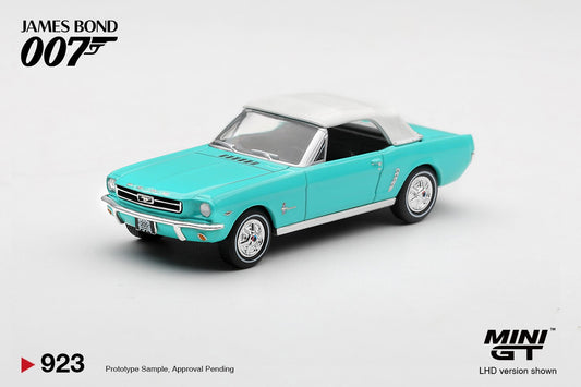 1/64 FORD MUSTANG CONVERTIBLE 1965 THUNDERBALL (LHD) ENGLISH BLISTER PACKAGING - MiniGT - MGT00923-007E
