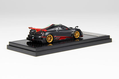 1/64 Pagani Imola (Matte Black carbon with Italian flag) - LCD Models - LCD64041-MBCI