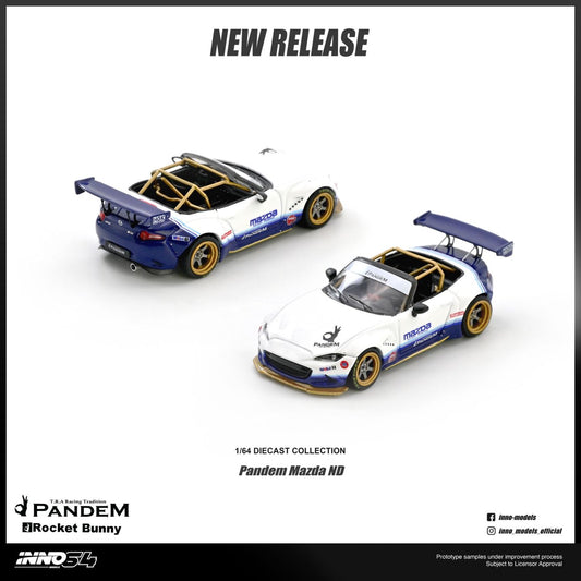 1/64 Mazda MX-5 (ND) Miata "PANDEM ROCKET BUNNY" V1.0 - Inno64 - IN64-MX5P-ND-01