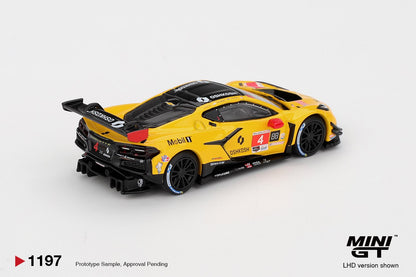 1/64 - CHEVROLET CORVETTE Z06 GT3.R NO.4 CORVETTE RACING BY PRATT MILLER MOTORSPORTS 2025 IMSA DAYTONA 24 HRS - MiniGT - MGT01197