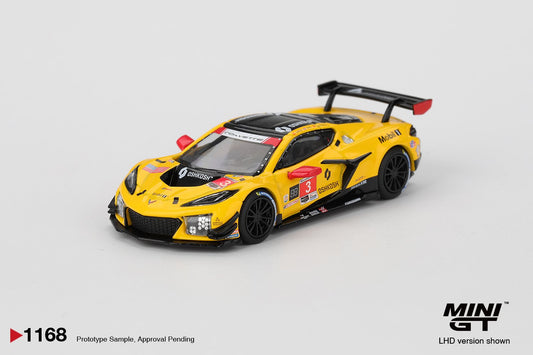 1/64 CHEVROLET CORVETTE Z06 GT3.R NO.3 CORVETTE RACING BY PRATT MILLER MOTORSPORTS 2025 IMSA DAYTONA 24 HRS  - MiniGT - MGT011168