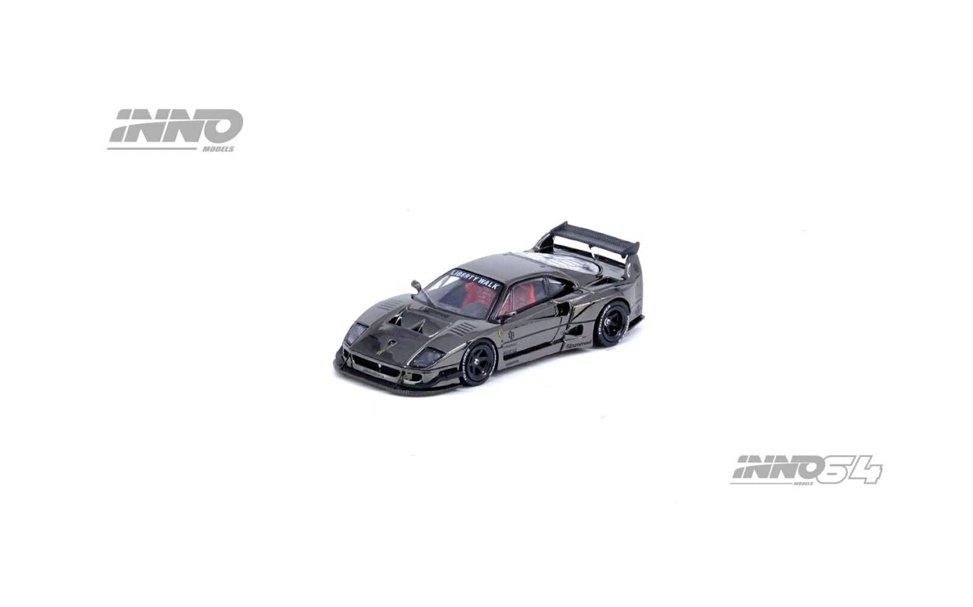 1/64 LBWK F40 Chrome Black - inno64 - IN64-LBWKF40-CHB