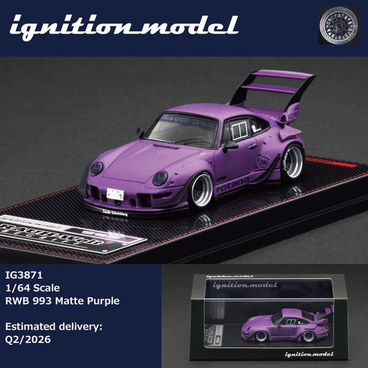 1/64 RWB 993 Matte Purple - Ignition Models - IG3871