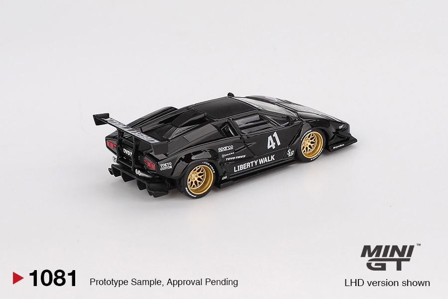 1/64  LAMBORGHINI COUNTACH LB-WORKS BLACK (LHD)  - MGT01081