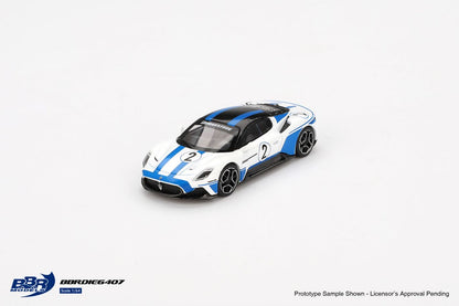 1/64 2024 Maserati MC20 #2 Performance Experience, white/blue - BBRDIE6407