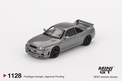 1/64 NISSAN SKYLINE GT-R DARK METAL GREY (NISMO BCNR33 CRS VERSION) - MGT01128