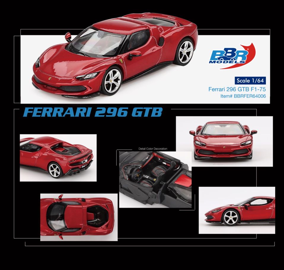 1/64 Ferrari 296 GTB F1-75 - BBRFER64006