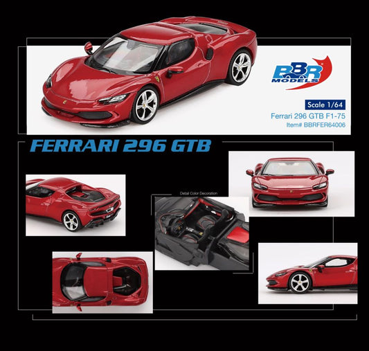 1/64 Ferrari 296 GTB F1-75 - BBRFER64006