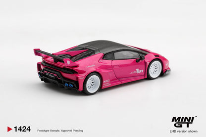 1/64 LB WORKS LAMBORGHINI HURACAN GT RUBY PURPLE - Mini GT - MGT01424  ***Pre Order***
