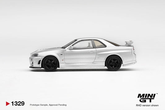 1/64 NISSAN NISMO R34GT-R Z-TUNE Z-TUNE SILVER (RHD)  - Mini GT - MGT01329