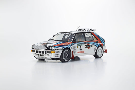 1/18 DELTA HF INTEGRALE EVOLUZIONE MARTINI (night version) N 4 WINNER RALLY PORTUGAL 1992 JUHA KANKKUNEN - JUHA PIIRONEN - Kyosho - 08348K