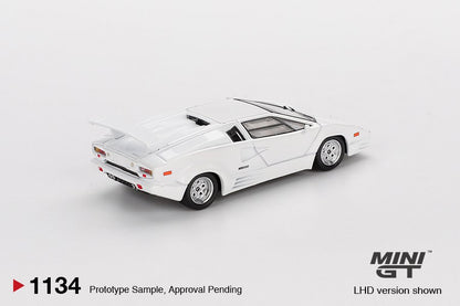 1/64  LAMBORGHINI COUNTACH 25TH ANNIVERSARY WHITE  - MGT01134