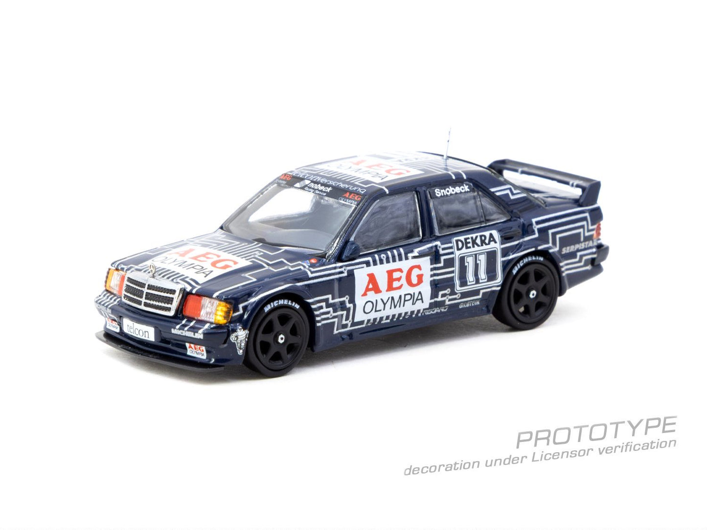 1:64 MERCEDES-BENZ 190E 2.5-16 EVO 1 DTM 1989 DANY SNOBECK - T64G-057-89DTM11